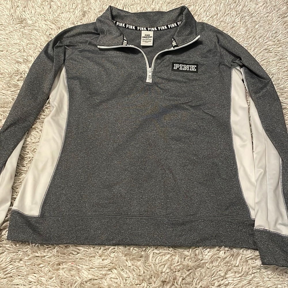 Pink VS athletic half-zip